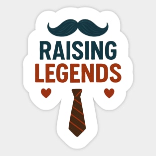 Dad Raising Legends Fathers Day Design Sticker